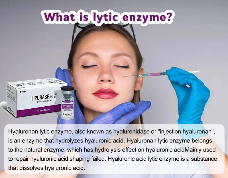 Korean Original Brand Enzyme Removal Ha Hyaluronic Acid Dissolving Liprase Hyaluronidase Dissolving Agent Injection